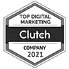 Clutch Digital Marketing 2021 Award Black and White