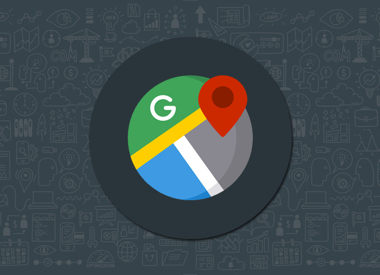 concept illustration of Google Maps