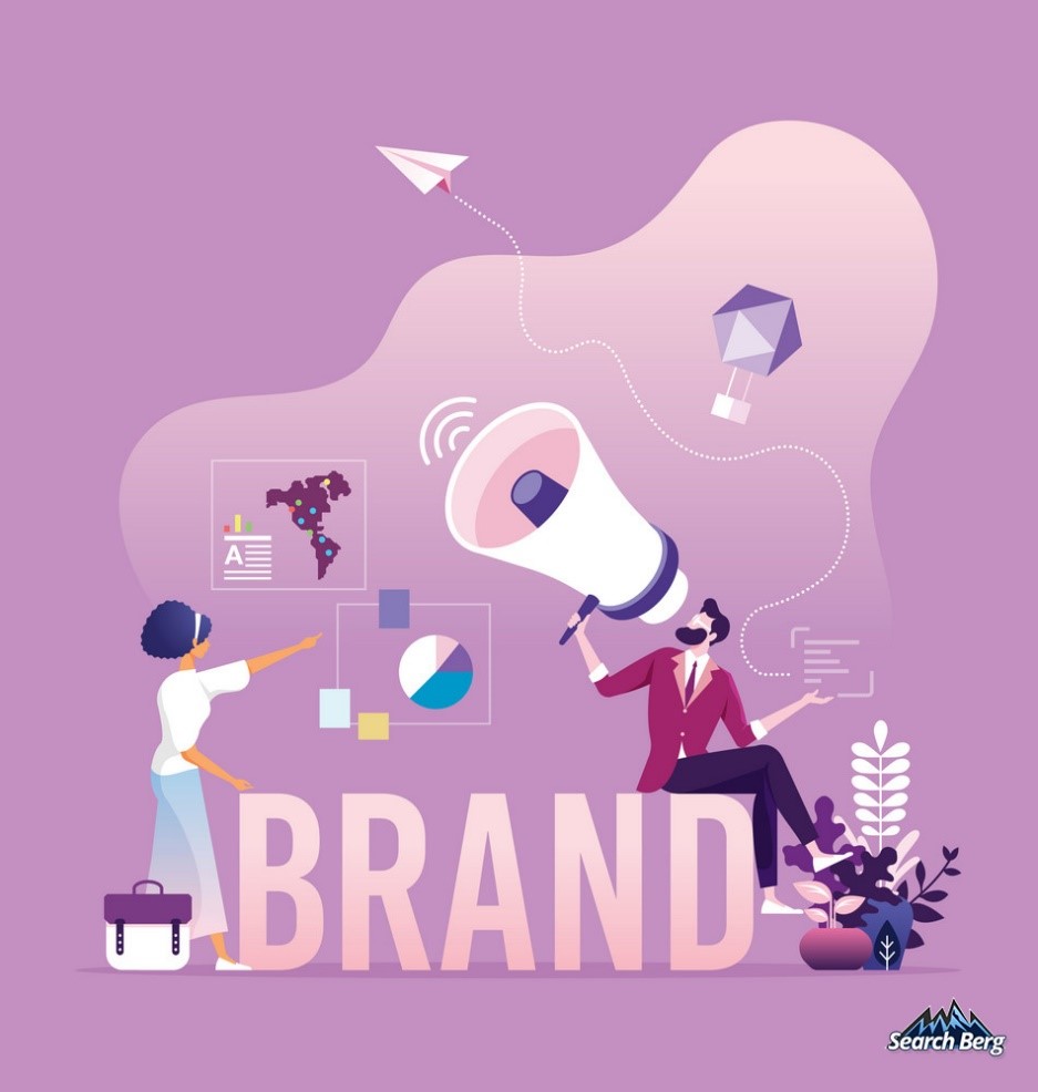 concept illustration of branding efforts