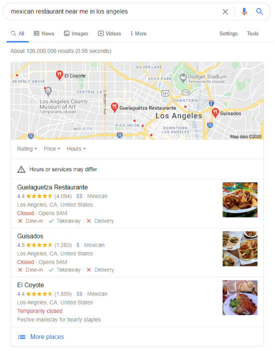 Mexican restaurants near me in Los Angeles
