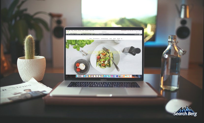 an industry-specific website featuring a salad