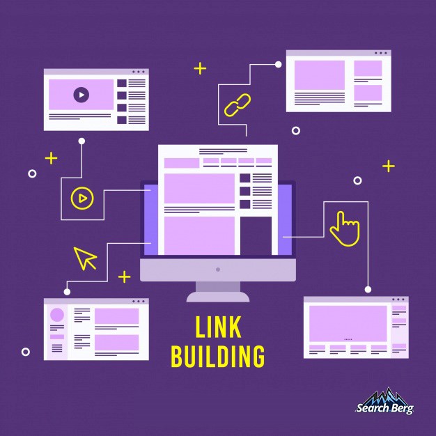 graphic design illustrating link building 