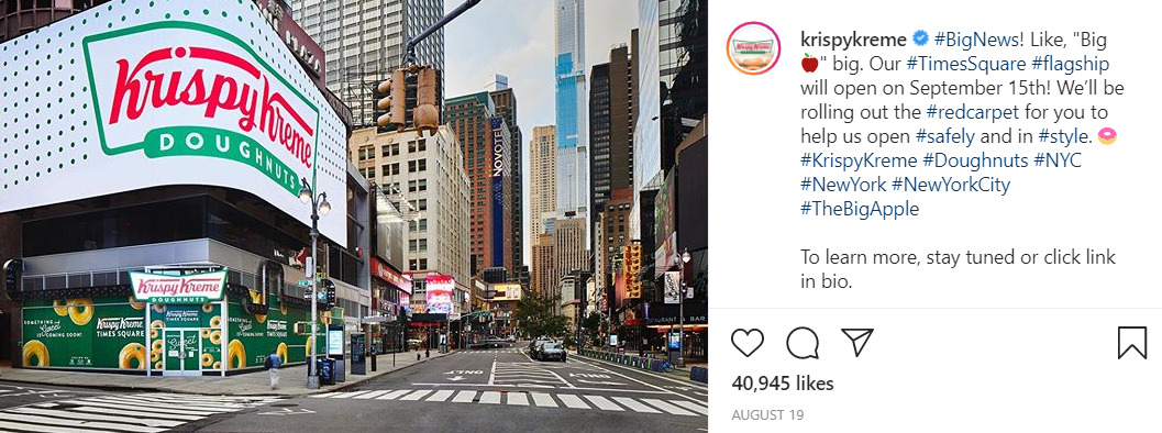 Krispy Kreme’s New York-based Instagram marketing strategy