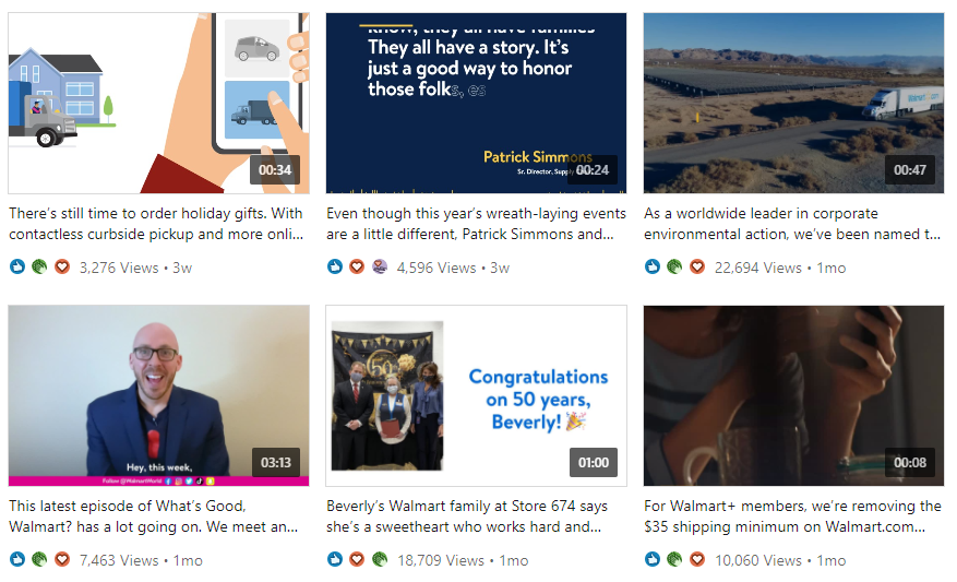 LinkedIn posts with engaging videos