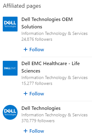 DELL’s LinkedIn Page as example of a Winning Company Page 