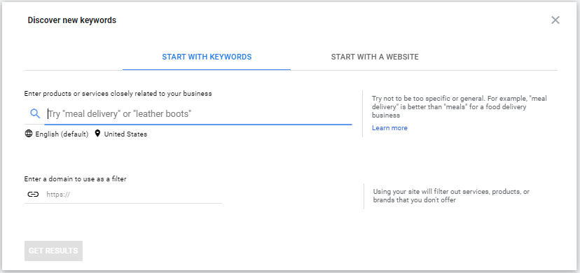 Google Ads Keyword Searching Tool For pay per click guide