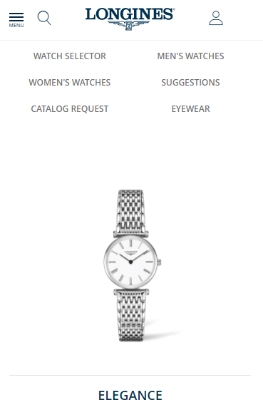Longines’ and Spotify’s mobile-friendly webpages 