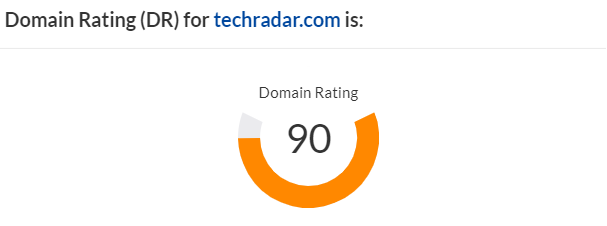 TechRadar’s domain rating