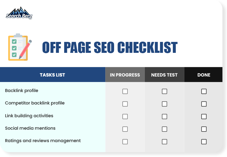 Off-page SEO checklist