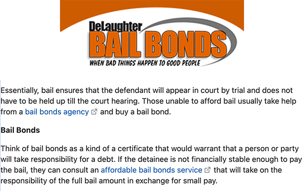  A snippet of an article for DeLaughter Bail Bonds posted on Quora