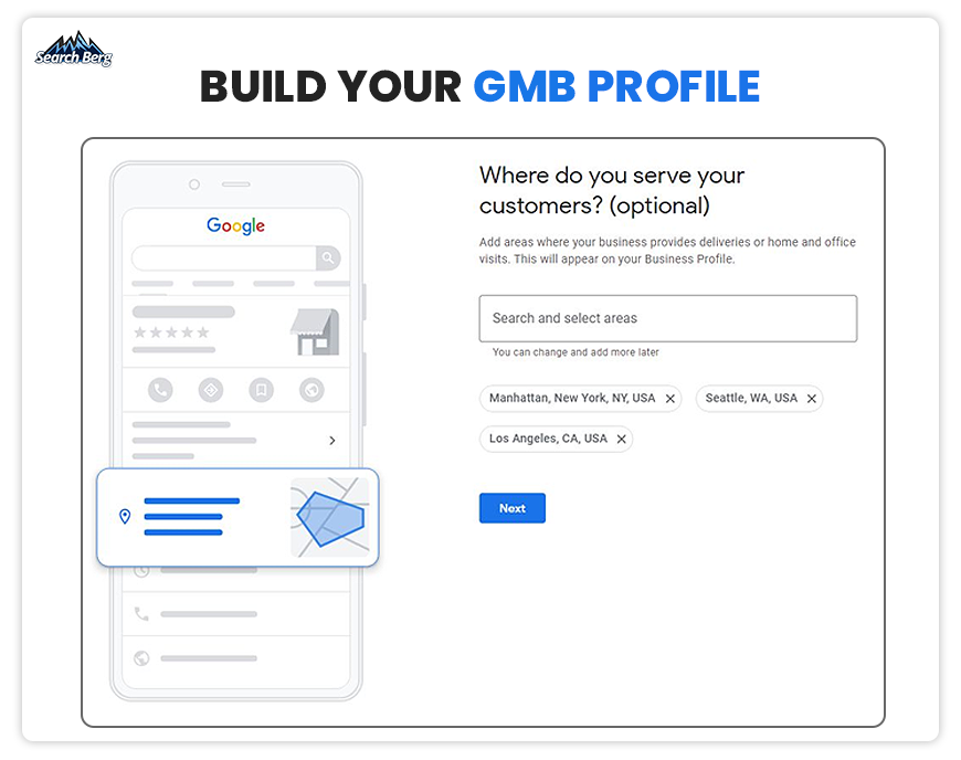 screenshot depicting how to build a Google business profile