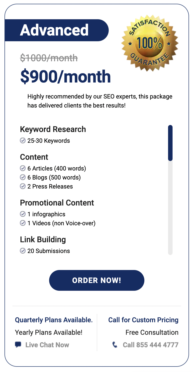 Search Berg's Advanced Package