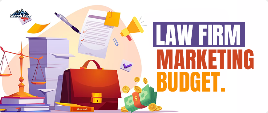 a concept illustration of a law firm marketing budget