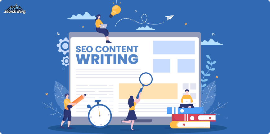 a concept illustration of SEO content writing