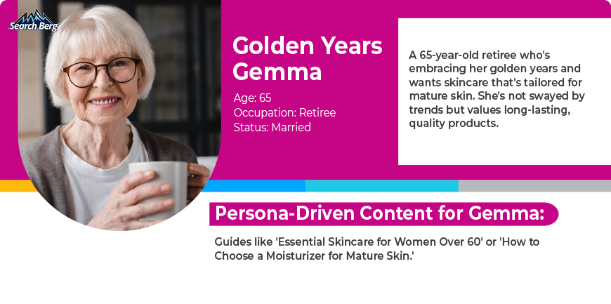 examples of a golden year audience persona