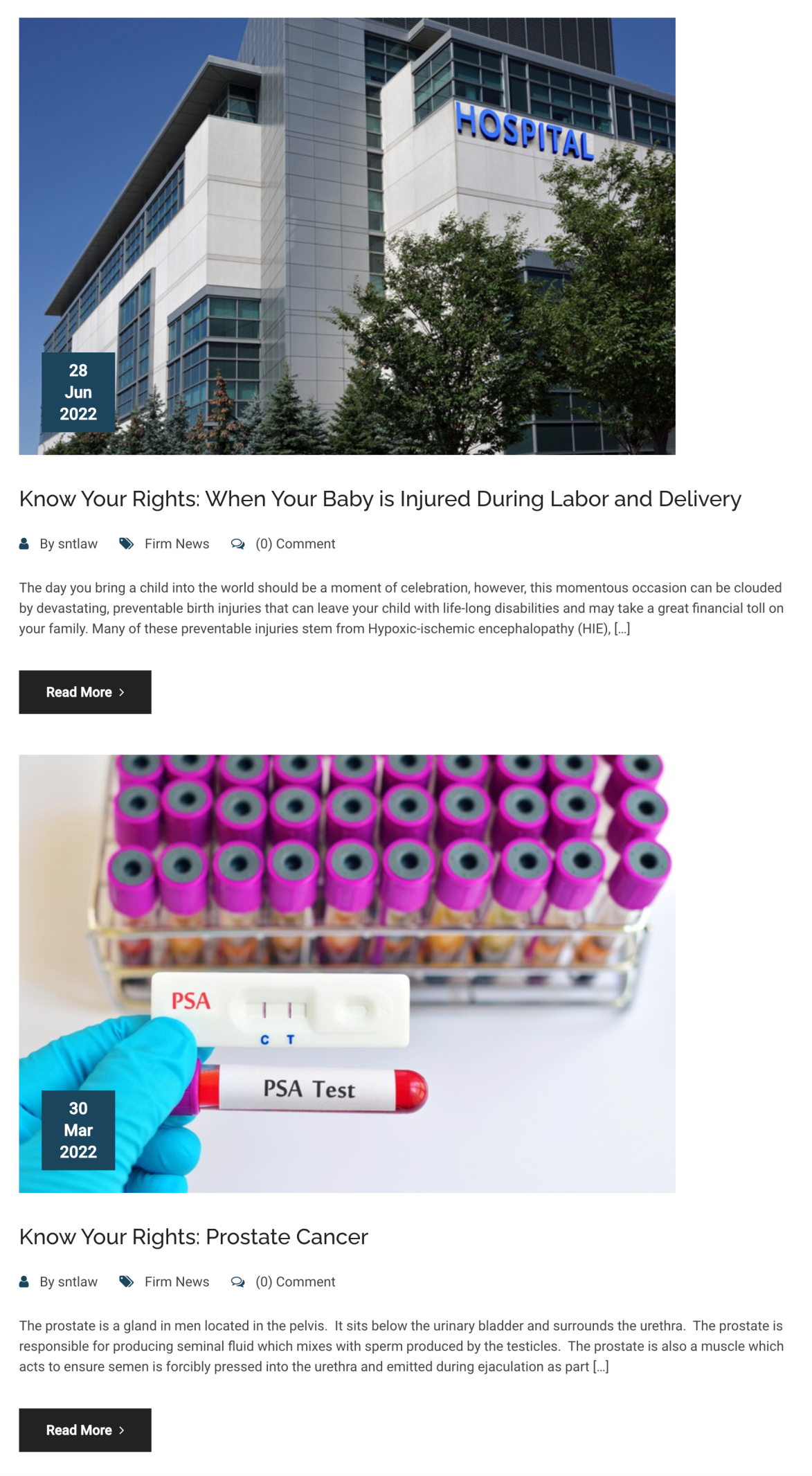 Sanocki Newman & Turret's blog posts as part of their "Know Your Rights" series