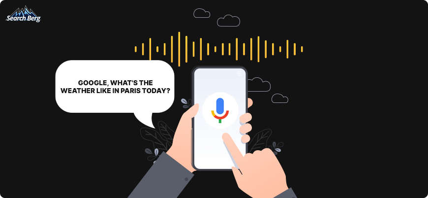 a conversational voice search query