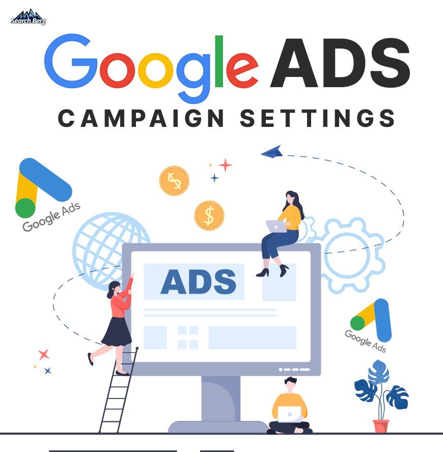 digital marketing specialists adjusting ad settings on Google
