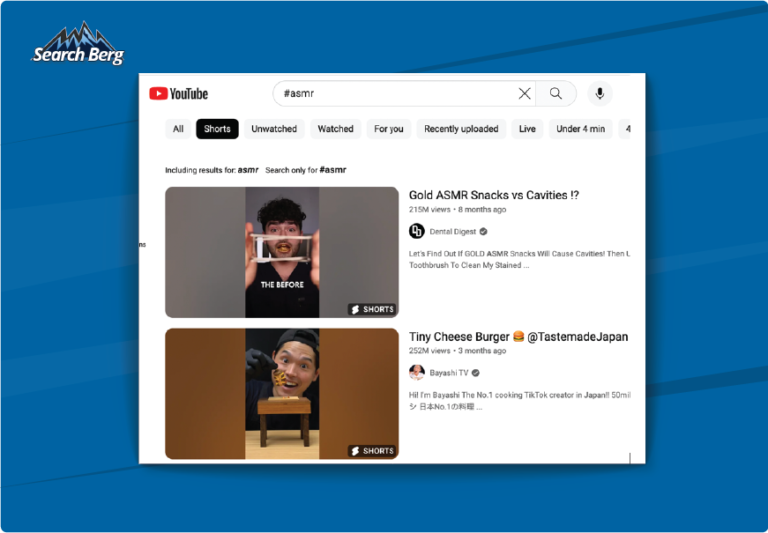 Viral Hashtags for YouTube Shorts Search Berg