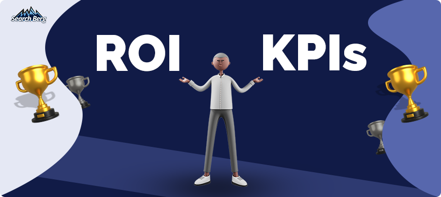 a concept illustration of digital marketing ROI and KPIs