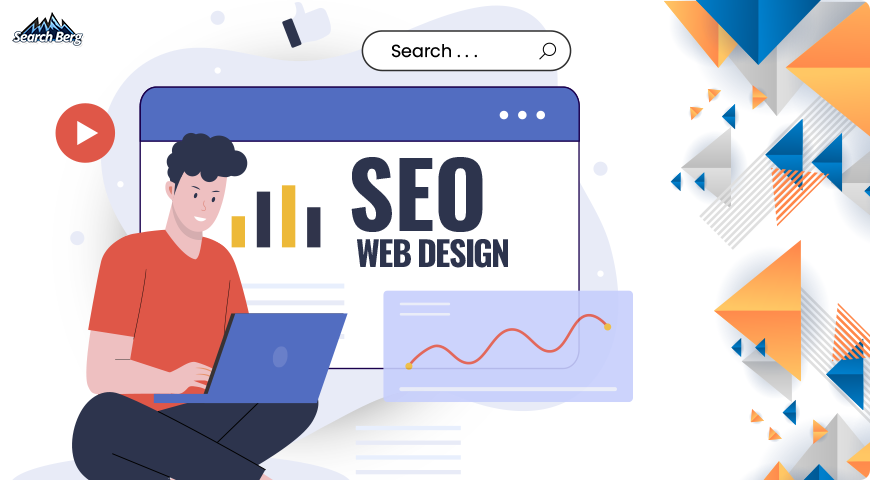 a concept illustration of SEO in website design