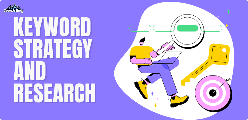 A graphic looking at keyword research.