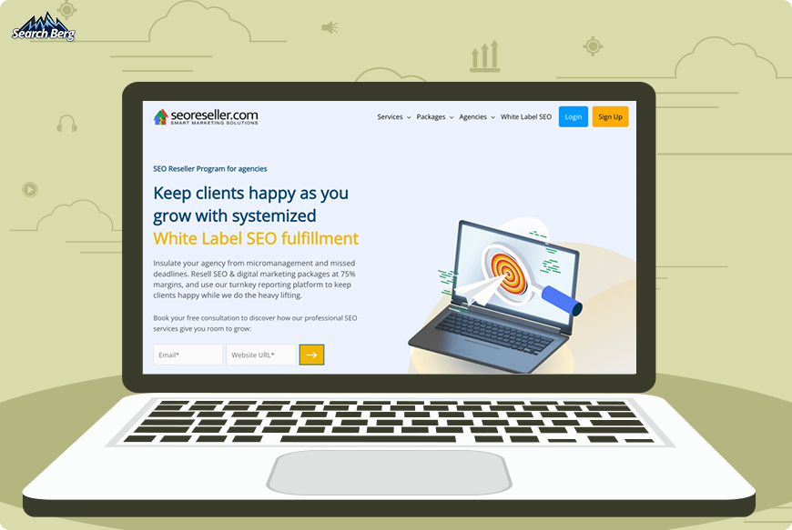 a screenshot of SEOReseller's white-label SEO service page