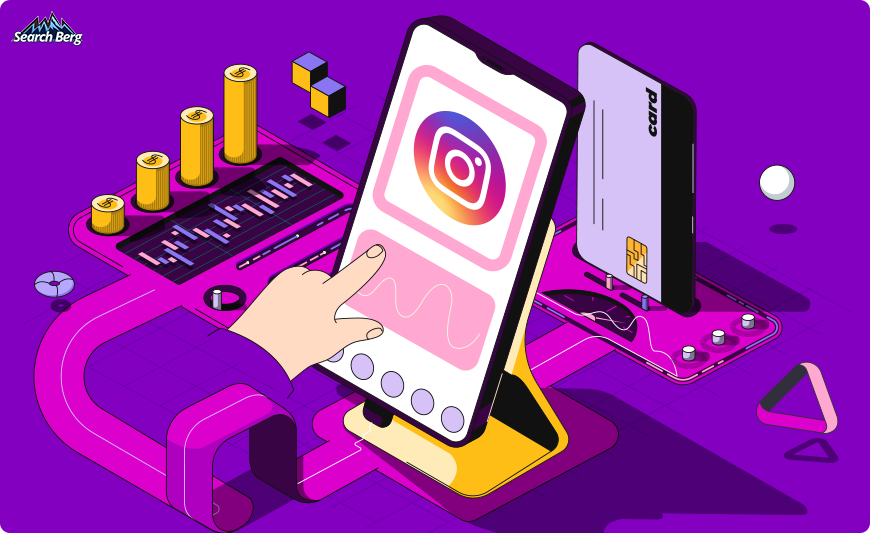 Illustration depicting Instagram ad costing and budgeting