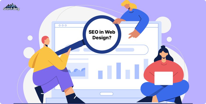 a concept illustration of SEO in web design