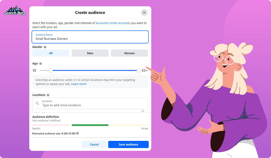 Custom audience targeting options on Meta Ads Manager
