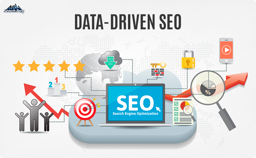 An illustration indicating data-driven SEO.