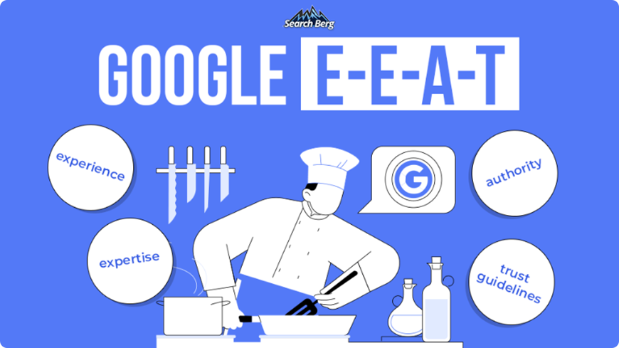 Google E-E-A-T experience, expertise, authority, trust guidelines