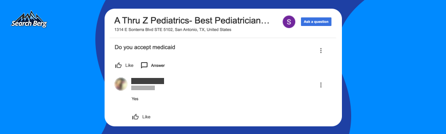 An overview of Q&As on GBP for A Thru Z Pediatrics