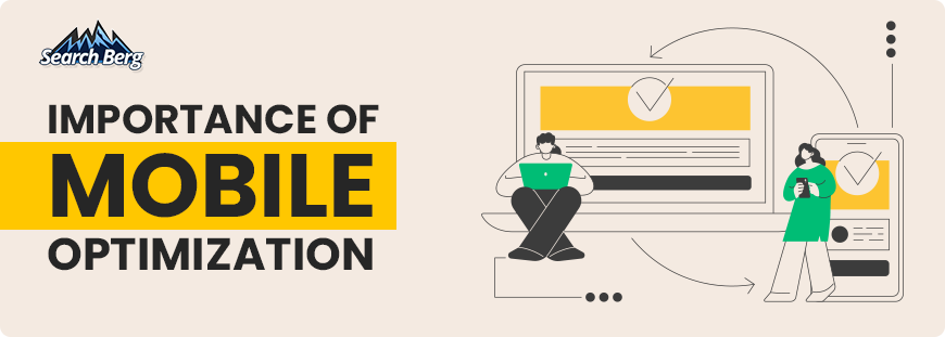 A graphic depicting the importance of mobile optimization