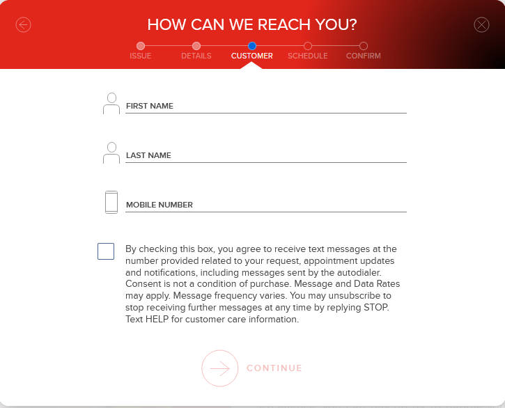 How can a business keep their registration form simple 