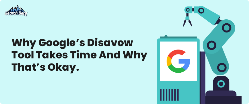 A graphic related to disavow links.