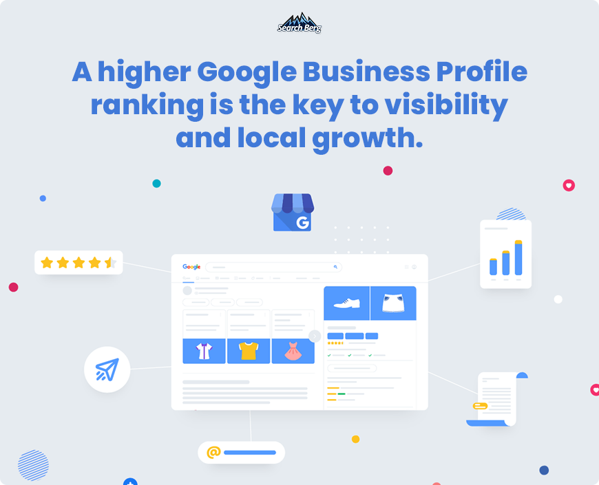 A graphic on GMB rankings and visibility